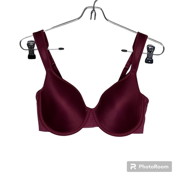 Third Love Seamless Full Coverage 24/7 Bra Maroon Rust Size 34D, fits like a 32D - Picture 3 of 7
